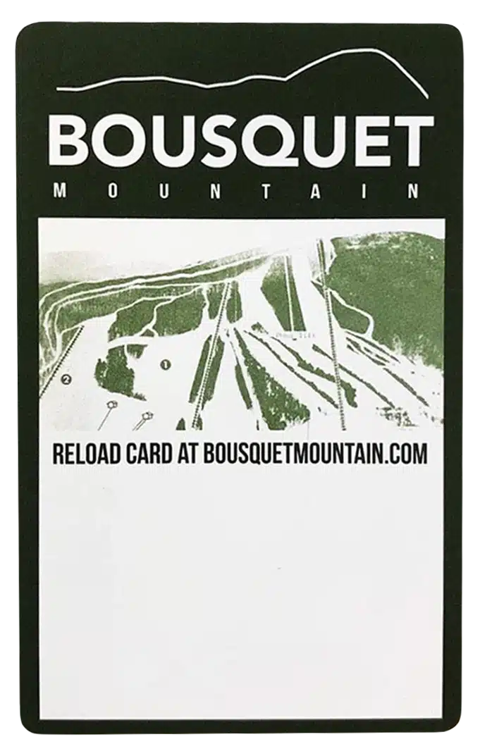 Reload your Pass on Bousquet Mountain's website