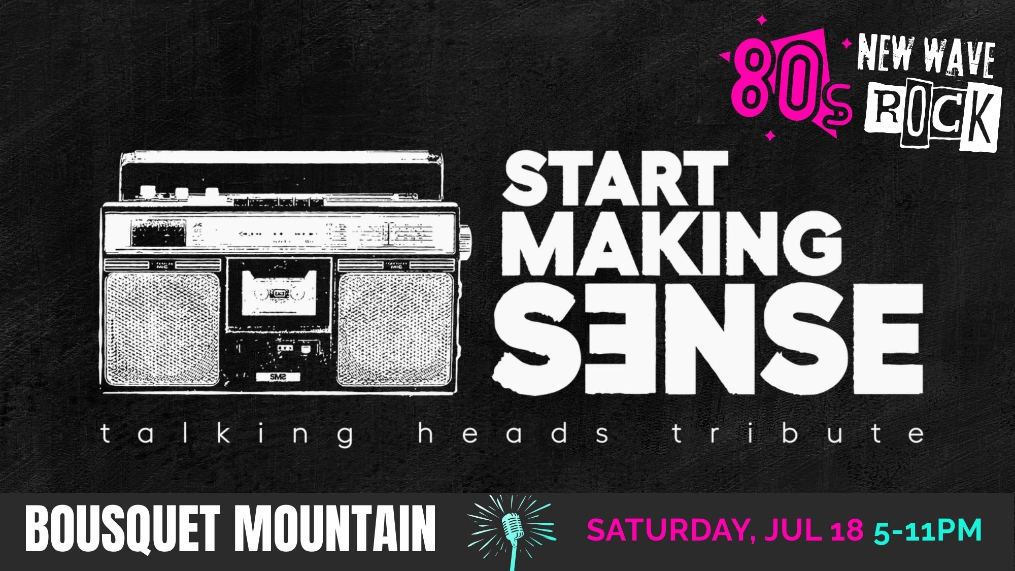 start making sense, talking heads tribute band concert at bousquet mountain